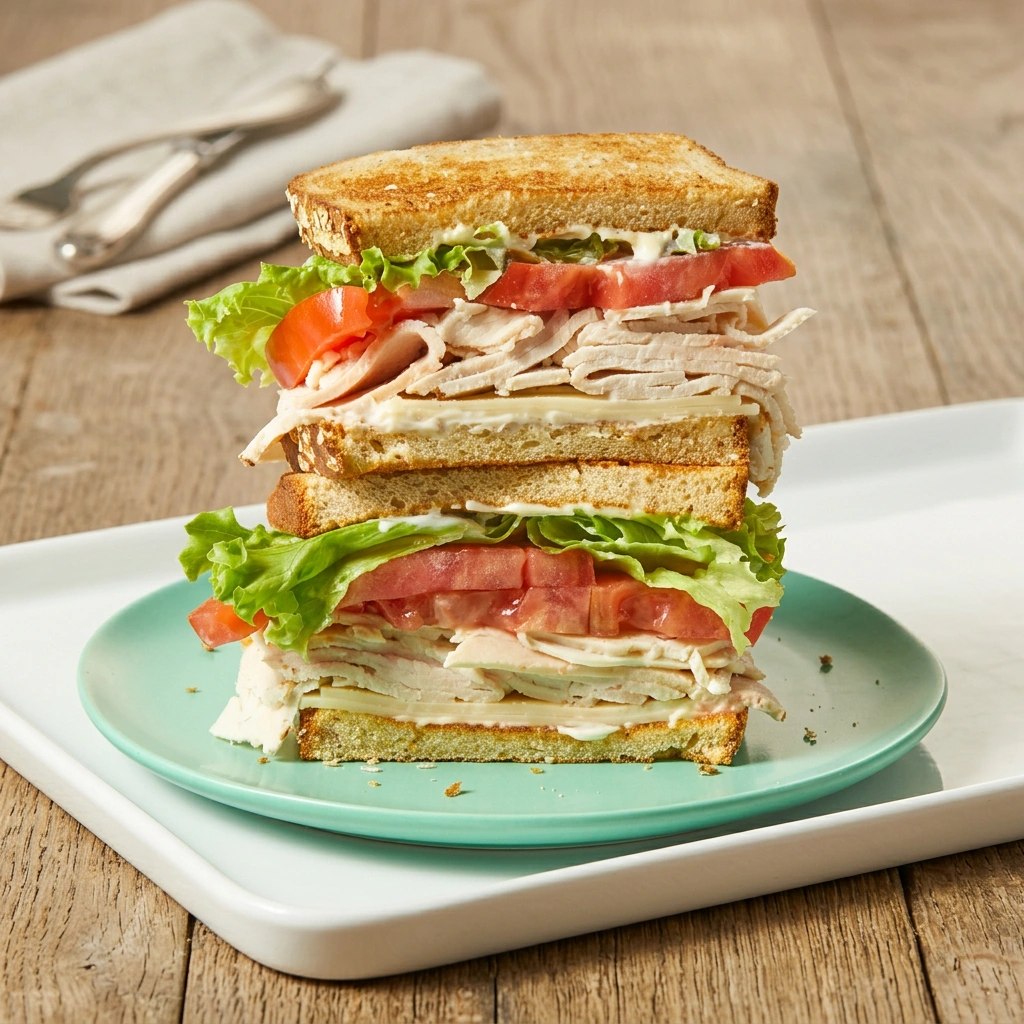 Turkey sandwich with real carved turkey at Sunset Cafe, St. Thomas, ON